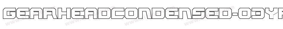 GearheadCondensed-03yr字体转换