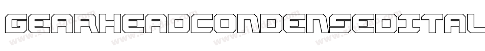 GearheadCondensedItalic-eBWO字体转换