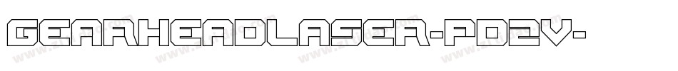 GearheadLaser-pd2v字体转换