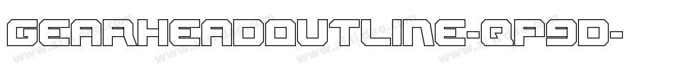GearheadOutline-qP9d字体转换