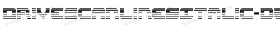 DriveScanlinesItalic-dzx7字体转换