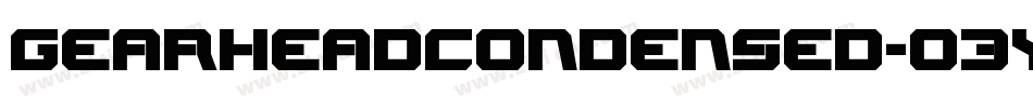 GearheadCondensed-03yr字体转换