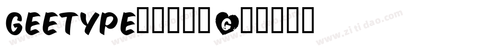 GEETYPE和音体次粗字体转换