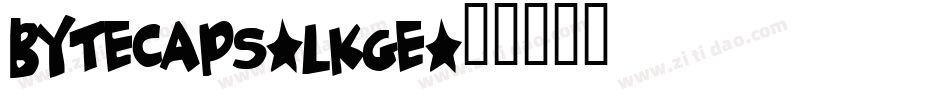 ByteCaps-lKge字体转换