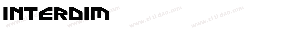 INTERDIM字体转换