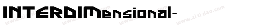 INTERDIMensional字体转换