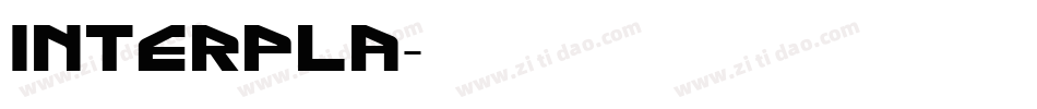 INTERPLA字体转换