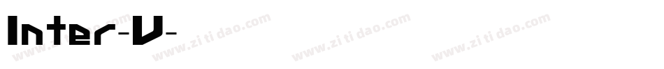 Inter-V字体转换