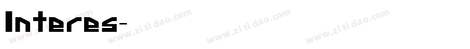 Interes字体转换