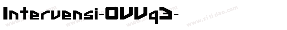 Intervensi-OVVq3字体转换