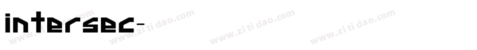 intersec字体转换