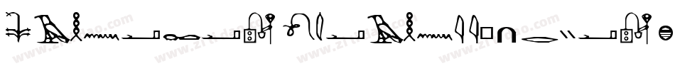 Meroitic-Hieroglyphics字体转换