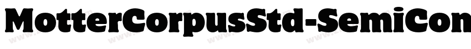 MotterCorpusStd-SemiCond字体转换
