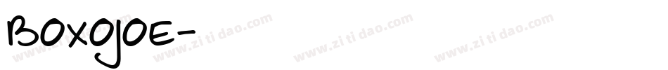 BoxOJoe字体转换