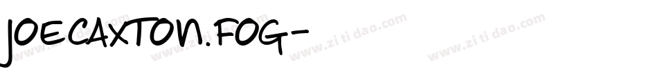JoeCaxton.fog字体转换