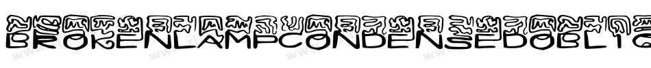 BrokenLampCondensedOblique-q5PV字体转换
