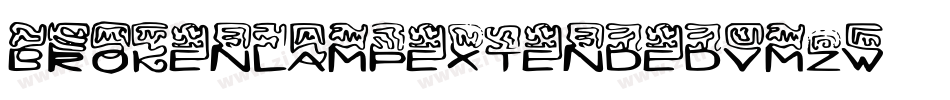 BrokenLampExtended-VmZw字体转换