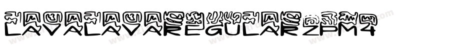 LavaLavaRegular-zpM4字体转换