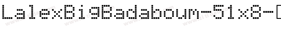 LalexBigBadaboum-51x8字体转换