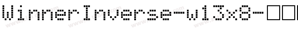 WinnerInverse-w13x8字体转换