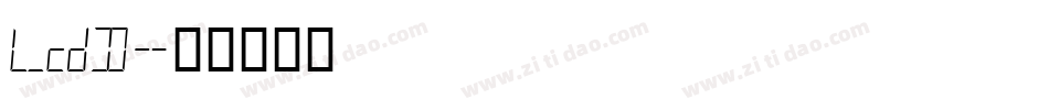LcdD字体转换