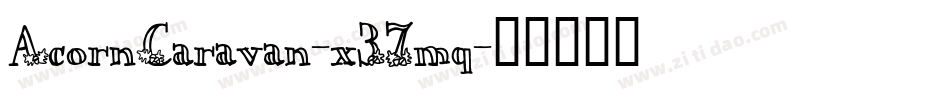 AcornCaravan-x37mq字体转换