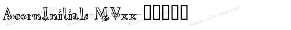 AcornInitials-MVxx字体转换