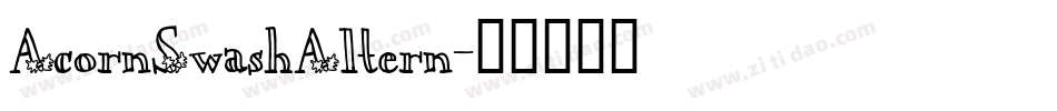 AcornSwashAltern字体转换
