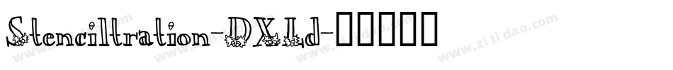 Stenciltration-DXLd字体转换