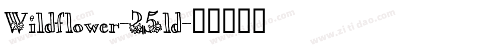 Wildflower-25ld字体转换