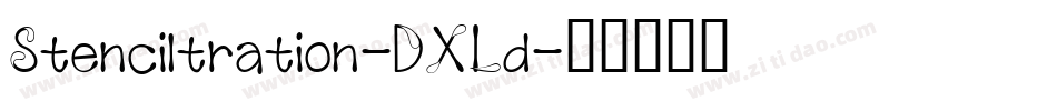 Stenciltration-DXLd字体转换
