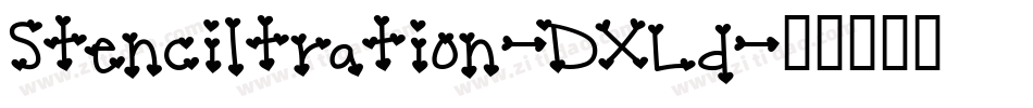 Stenciltration-DXLd字体转换