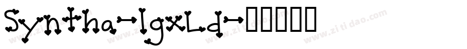 Syntha-lgxLd字体转换