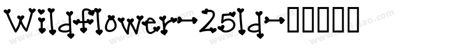 Wildflower-25ld字体转换