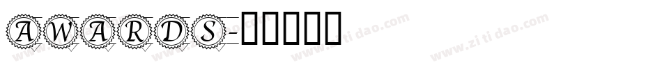 AWARDS字体转换