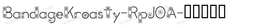 BandageKroasty-RpJ0A字体转换