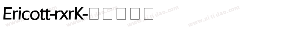 Ericott-rxrK字体转换