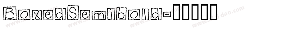 BoxedSemibold字体转换