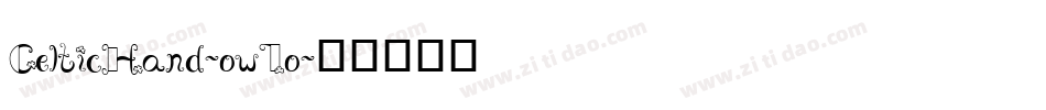CelticHand-ow7o字体转换