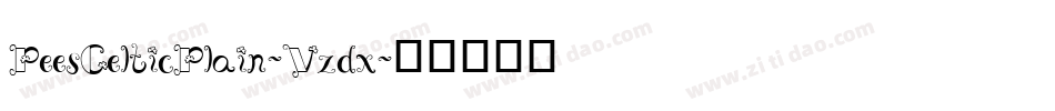 PeesCelticPlain-Vzdx字体转换