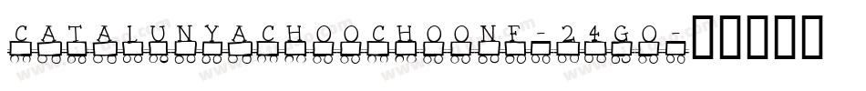 CatalunyaChooChooNf-24go字体转换