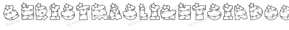 ChristmasLightsIndoor字体转换