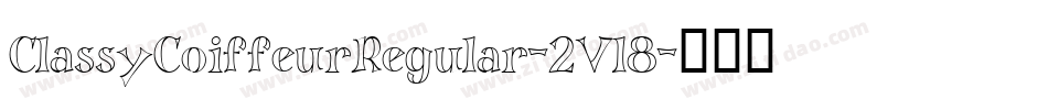 ClassyCoiffeurRegular-2Vl8字体转换
