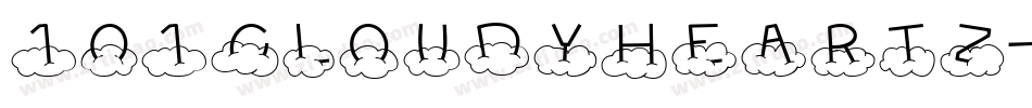 101CloudyHeartz-B08B字体转换