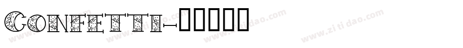 Confetti字体转换