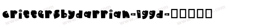 CrittersByDarrian-lgGD字体转换