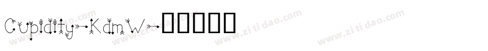 Cupidity-KdmW字体转换