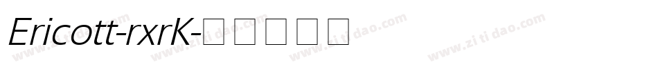 Ericott-rxrK字体转换