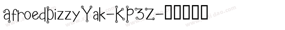 AfroedDizzyYak-KP3Z字体转换