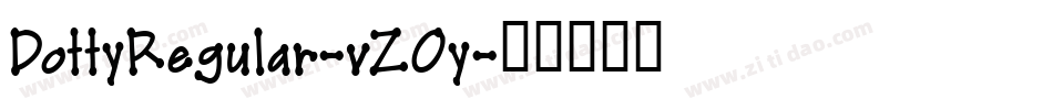 DottyRegular-vZOy字体转换